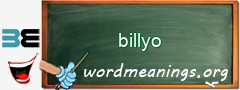 WordMeaning blackboard for billyo